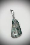 SOLD Pendants, Emerald, Pewter Beaver Tail, One of A Kind Finds