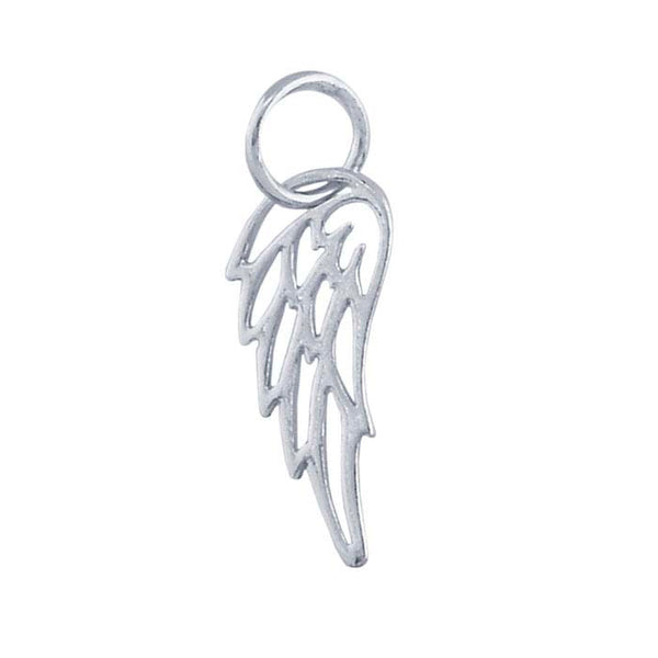 Sterling Silver, .925, Angel Wing Charm, SS613004