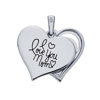 Sterling Silver, .925, I Love You Mom, Pendant, SS617365