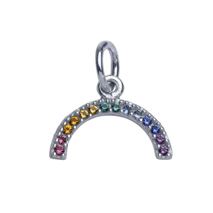 Sterling Silver, .925, Rainbow Nanogem Charm, SS617994