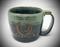 ORIGINAL SOLD, ORDER THIS SYMBOL ON ANOTHER FORM, Pottery Serenity Mug, Good Morning Sunshine SPSM45