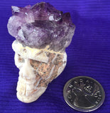 SOLD--Arkansas Amethyst Crystal Skull
