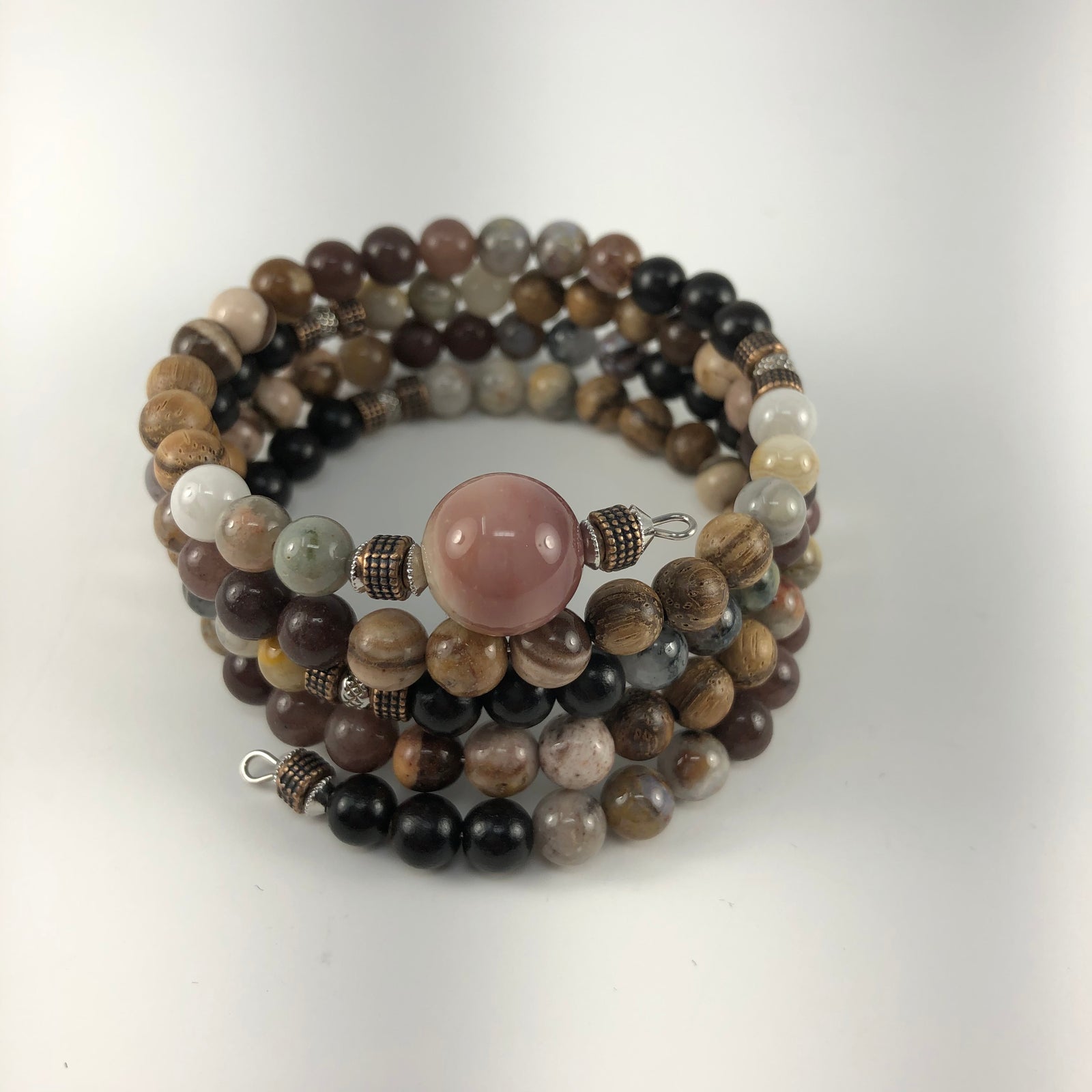 MALA BRACELET, MOOKAITE GURU BEAD