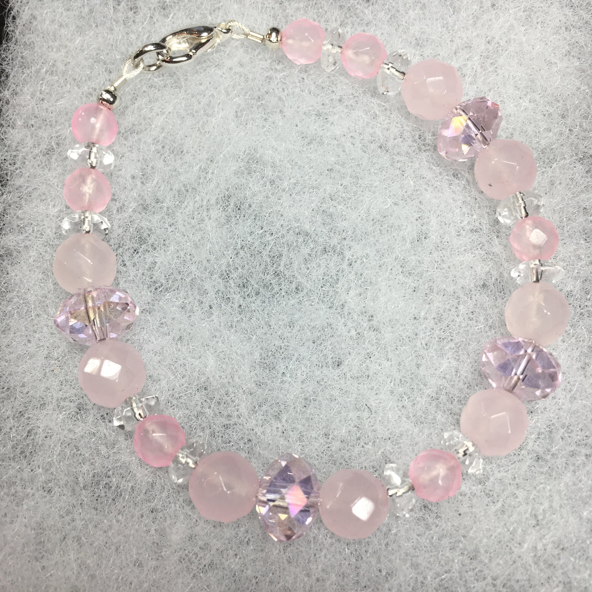 Rose Quartz, Pink Faceted Rhinestones