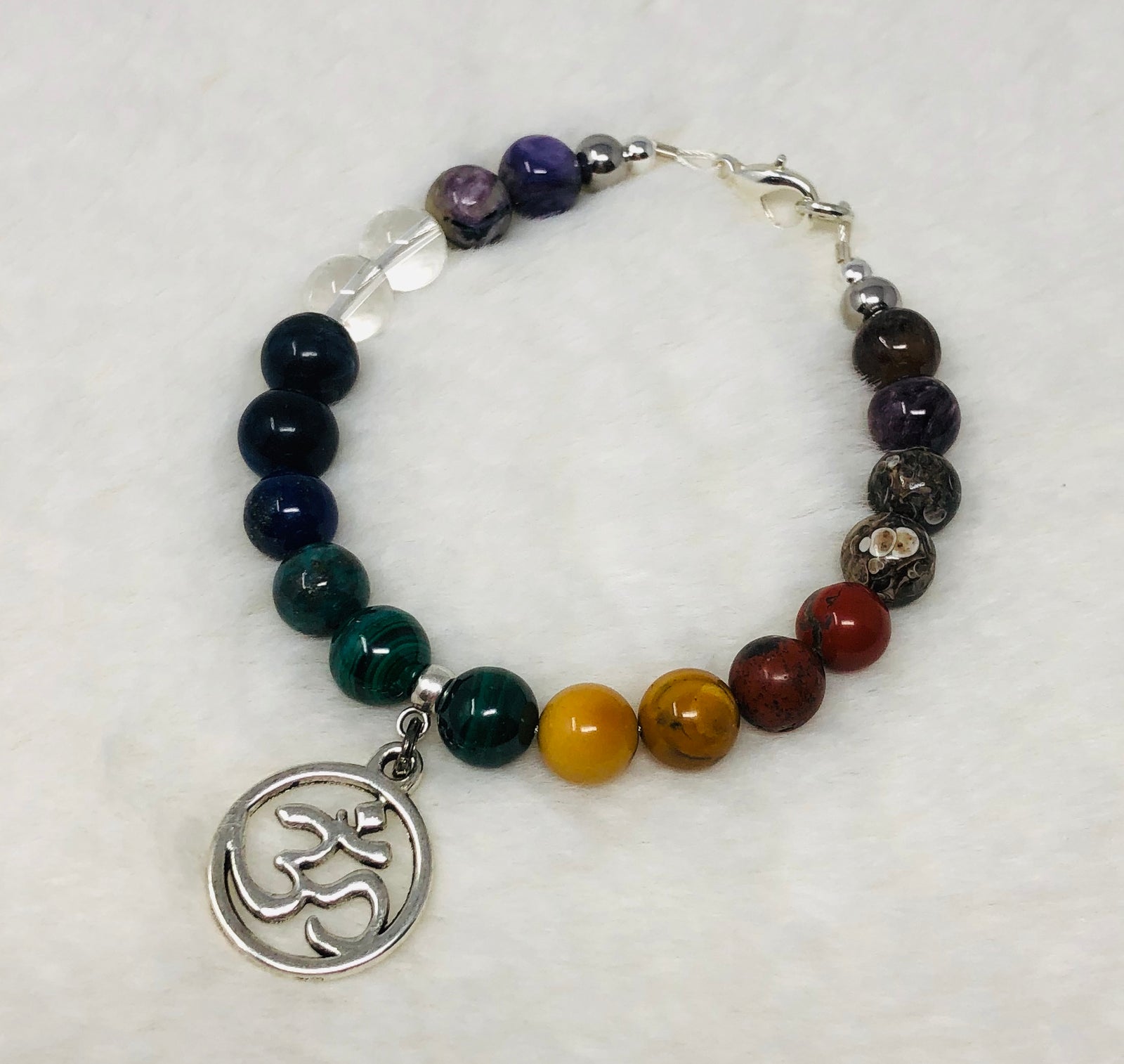 CHAKRA BRACELET, OM CHARM