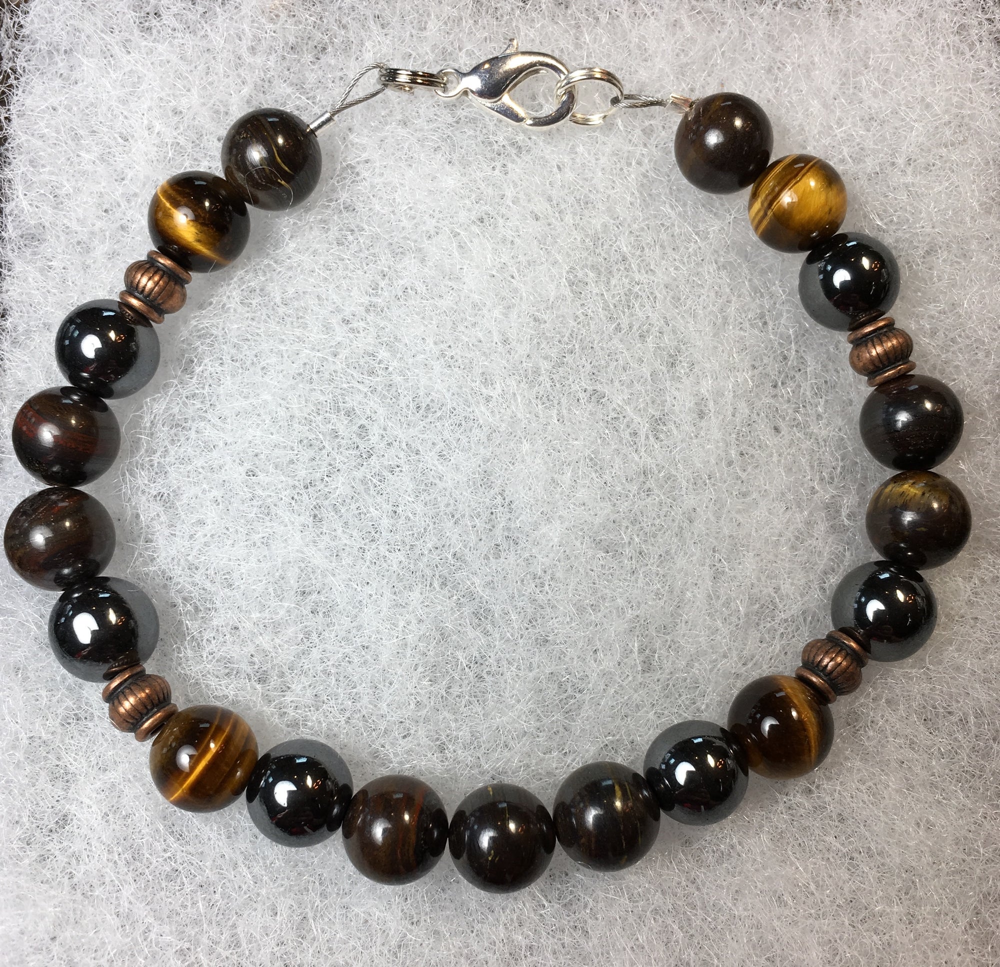 Tiger Eye, Tiger Iron, Hematite Bracelet