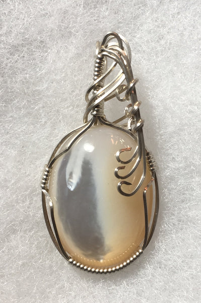 Mother of Pearl Cabochon Pendant SOLD OUT